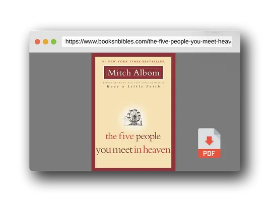 PDF Preview of the book The Five People You Meet in Heaven