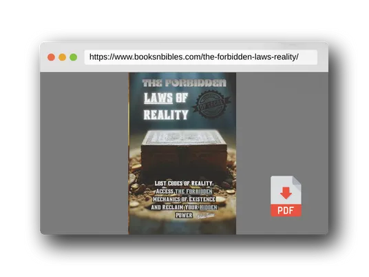 PDF Preview of the book The Forbidden Laws of Reality