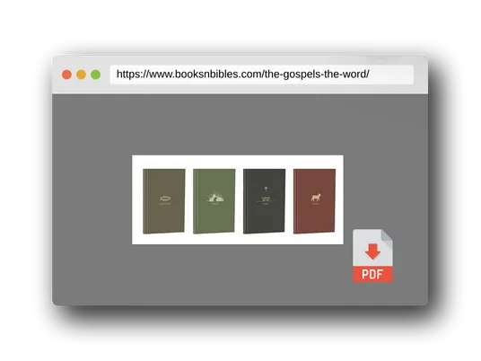 PDF Preview of the book The Gospels - In the Word