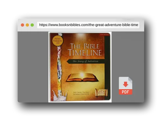 PDF Preview of the book The Great Adventure Bible Timeline Study Kit: Study Materials