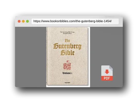 PDF Preview of the book The Gutenberg Bible of 1454