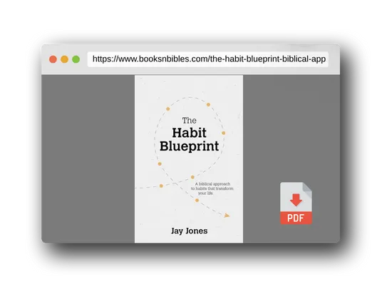 PDF Preview of the book The Habit Blueprint: A Biblical Approach to Habits That Transform Your Life