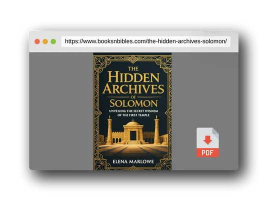 PDF Preview of the book THE HIDDEN ARCHIVES OF SOLOMON