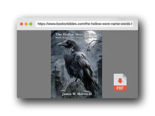 PDF Preview of the book The Hollow Wore My Name: Words of Love, Loss, and the Imposter within