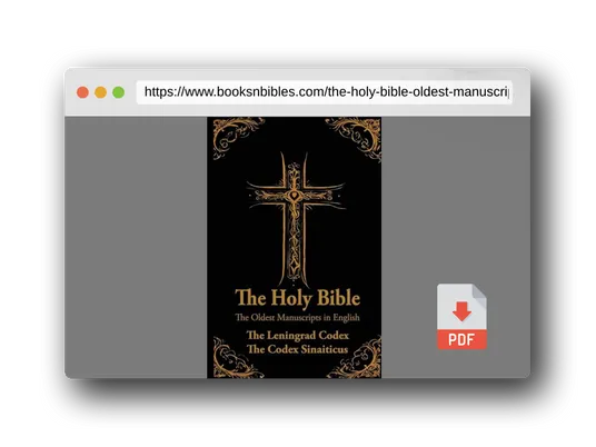 PDF Preview of the book The Holy Bible: Oldest Manuscripts in English: The Leningrad Codex and The Codex Sinaiticus