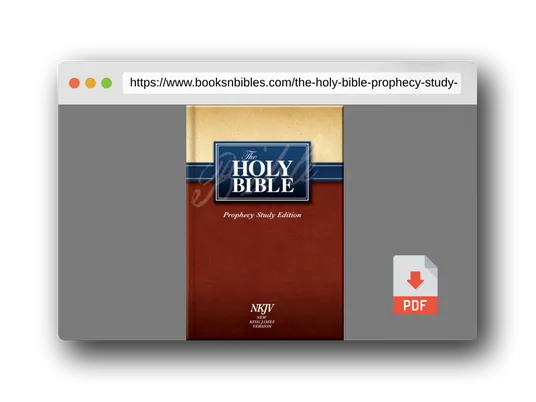 PDF Preview of the book The Holy Bible Prophecy Study Edition: NKJV
