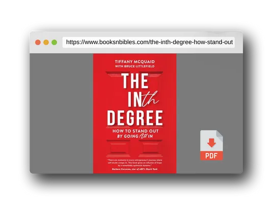 PDF Preview of the book The INth Degree: How to Stand Out By Going All In