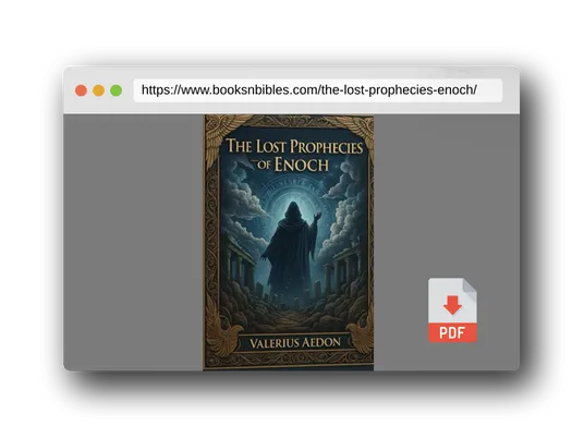 PDF Preview of the book THE LOST PROPHECIES OF ENOCH