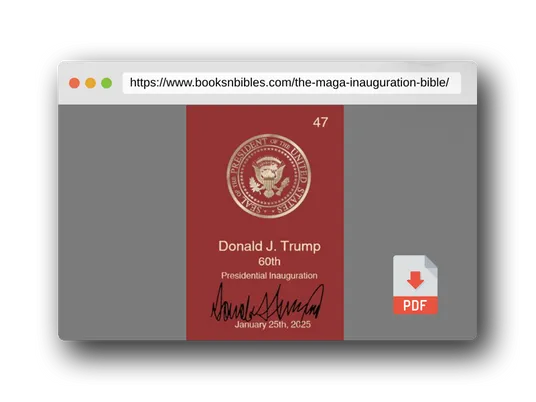 PDF Preview of the book The MAGA Inauguration Bible