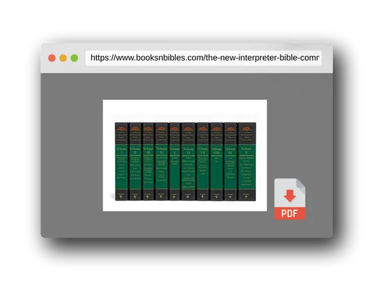 PDF Preview of the book The New Interpreter's® Bible Commentary Ten Volume Set