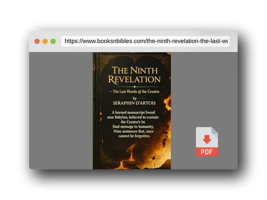 PDF Preview of the book THE NINTH REVELATION The Last Words of the Creator