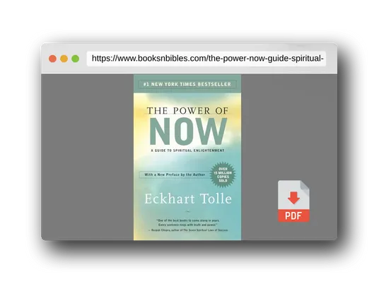 PDF Preview of the book The Power of Now: A Guide to Spiritual Enlightenment
