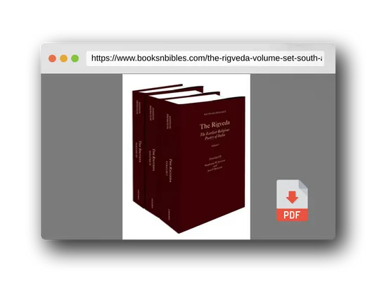 PDF Preview of the book The Rigveda: 3-Volume Set (South Asia Research)