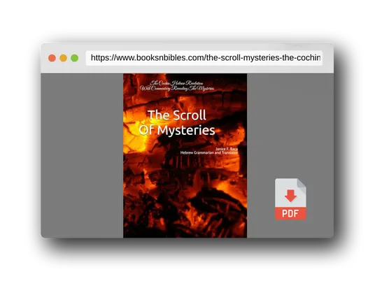 PDF Preview of the book The Scroll Of Mysteries: The Cochin Hebrew Revelation
