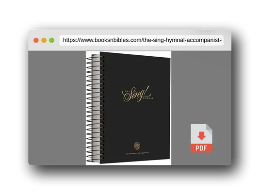 PDF Preview of the book The Sing! Hymnal, Accompanist Edition