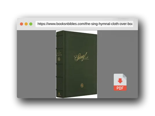 PDF Preview of the book The Sing! Hymnal (Cloth over Board, Green)
