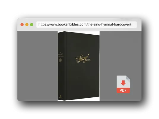 PDF Preview of the book The Sing! Hymnal (Hardcover)