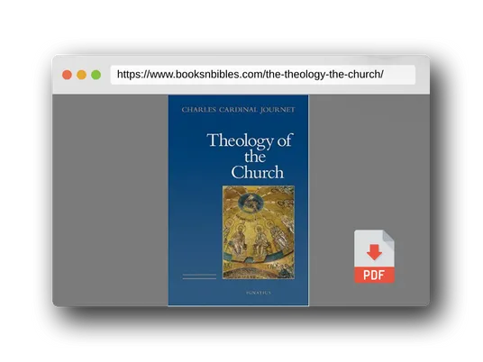 PDF Preview of the book The Theology of the Church