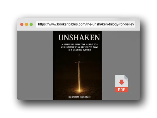 PDF Preview of the book The UNSHAKEN Trilogy: For Believers who refuse To Bow In a Shaken World
