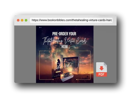 PDF Preview of the book ThetaHealing Virture Cards Hard Cover