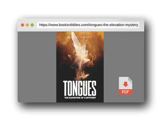 PDF Preview of the book TONGUES: THE ELEVATION OF A MYSTERY