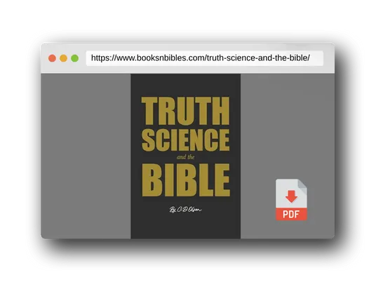 PDF Preview of the book Truth, Science, and the Bible