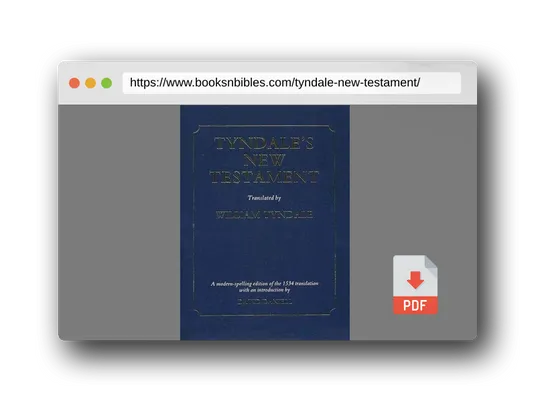PDF Preview of the book Tyndale's New Testament