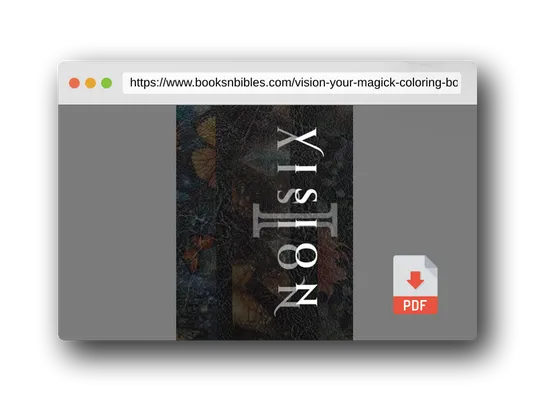 PDF Preview of the book Vision 1: Your magick coloring book, spell guide & journal