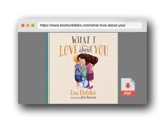 PDF Preview of the book What I Love About You