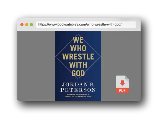 PDF Preview of the book We Who Wrestle with God