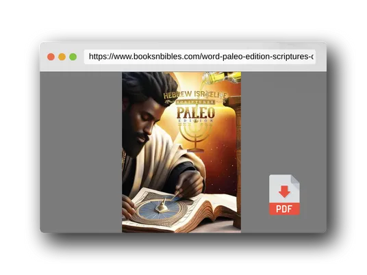 PDF Preview of the book H.I.S. Word Paleo Edition Scriptures: : Collectors Edition