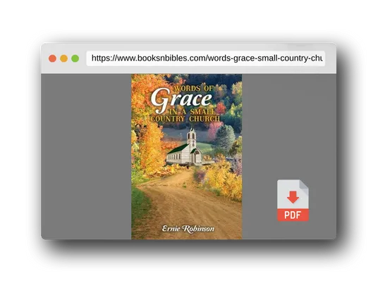 PDF Preview of the book Words of Grace in a Small Country Church