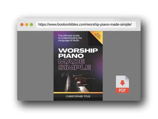 PDF Preview of the book Worship Piano Made Simple
