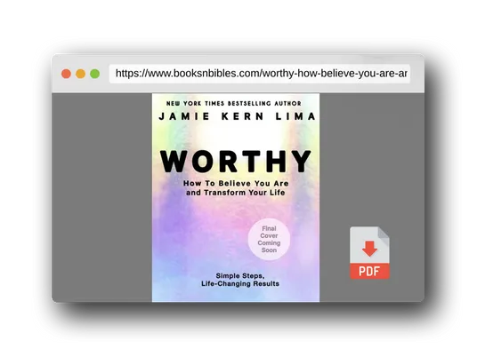 PDF Preview of the book Worthy: How to Believe You Are and Transform Your Life - By Jamie Kern Lima Pre-Order