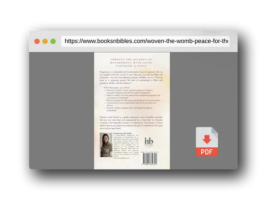 PDF Preview of the book Woven in the Womb: Peace for the Pregnant and Postpartum Soul