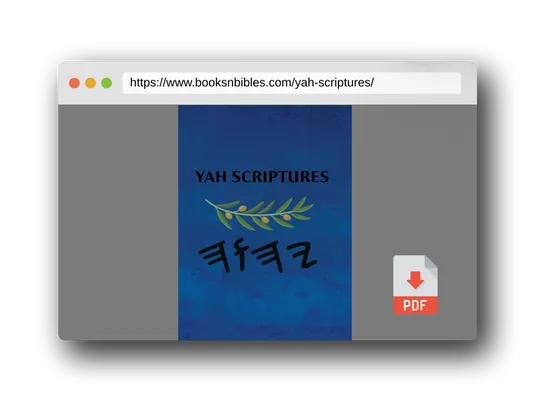 PDF Preview of the book Yah Scriptures