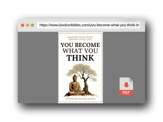 PDF Preview of the book You Become What You think: Insights to Level Up Your Happiness, Personal Growth, Relationships, and Mental Health