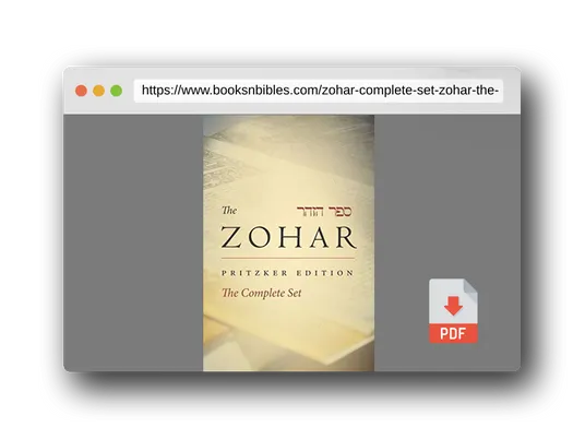 PDF Preview of the book Zohar Complete Set (Zohar: The Pritzker Editions)