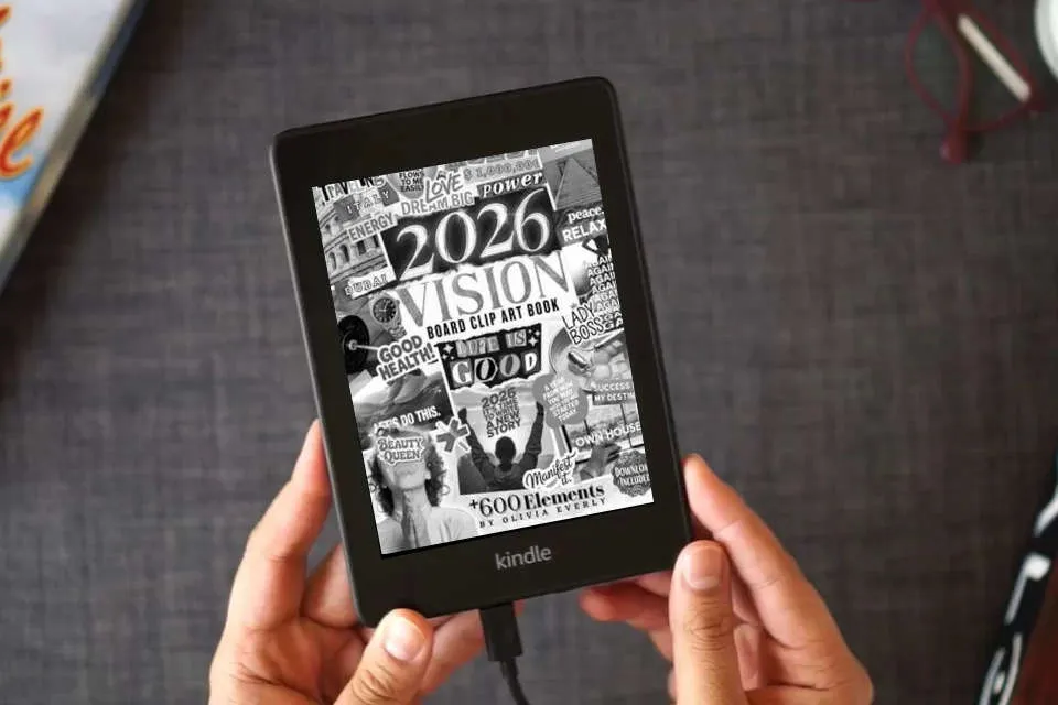 Read Online 2026 Vision Board Clip Art Book: 600+ Extensive Collection of Powerful Pictures, Quotes, Words, and Affirmations to Create Dream Boards for Women & Men (2026 vision board supplies) as a Kindle eBook