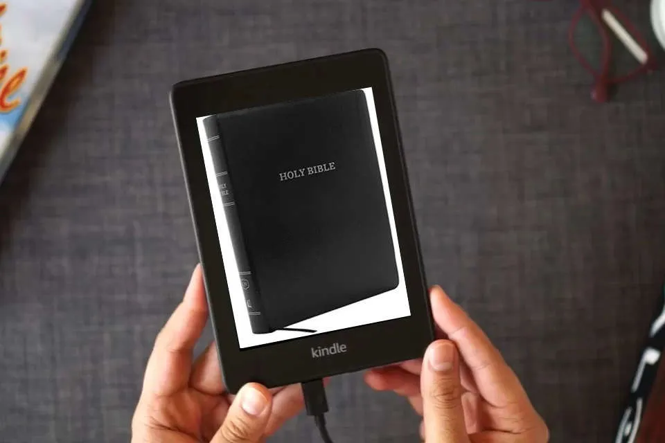 Read Online KJV Holy Bible, Giant Print Center-Column Reference Bible, Black Leather-look, 53,000 Cross References, Red Letter, Comfort Print: King James Version as a Kindle eBook