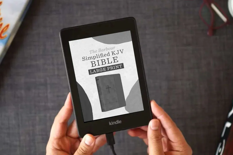 Read Online The Barbour Simplified Kjv--Large Print [Rust & Stone Cross] as a Kindle eBook
